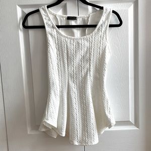 White Peplum-like Top (xs-s)